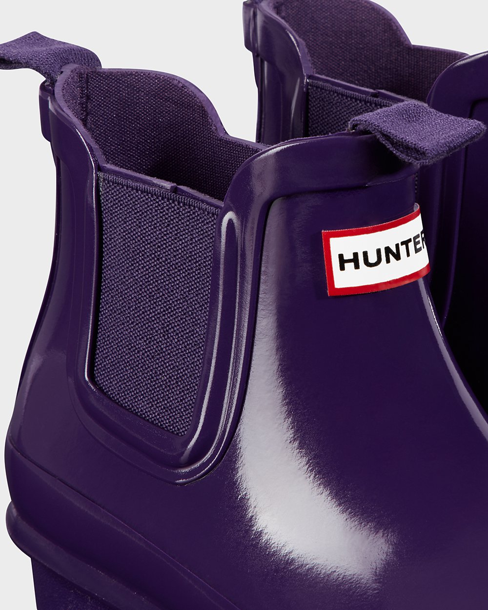 Hunter Niños Original Big Gloss - Botas Chelsea Azules Moradas - 803-CXMKAV